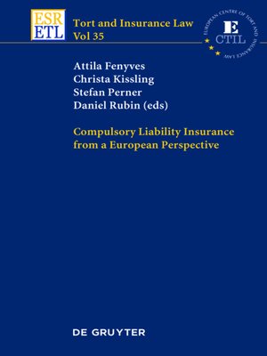 cover image of Compulsory Liability Insurance from a European Perspective